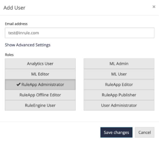 Add user to the catalog.